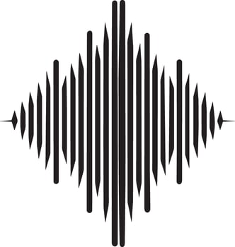 Sound wave icon. Simple illustration of sound wave icon for web vector