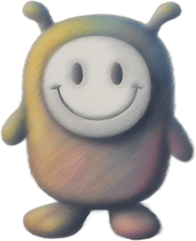 Pencil sketches of a cute creature. Ai-generated. png