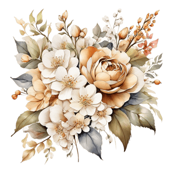 Watercolor Flower Bouquet png