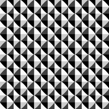 seamless geometric pattern. Black and white repeatable texture. Abstract monochrome background vector