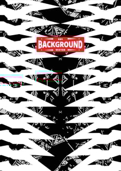 abstract pattern black and white background vector