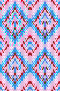 Texture of Pastel Color knit, Seamless knitted background vector