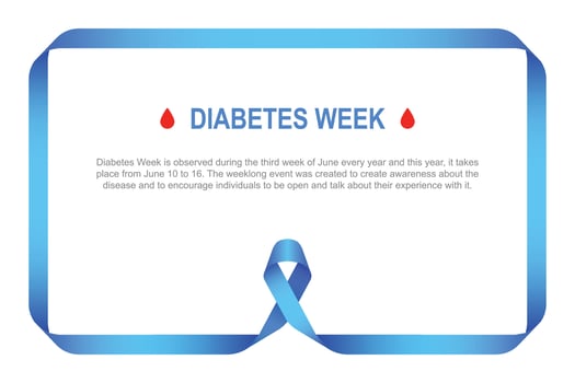 Diabetes Week background. vector