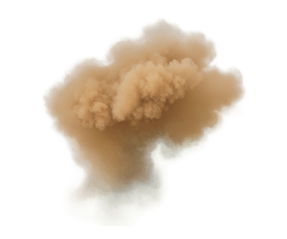 sandstorm sand dust in transparent background png