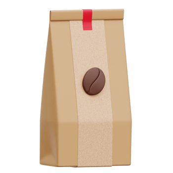 Coffee Package 3d Illustration png