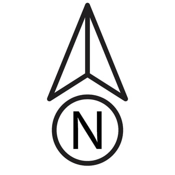 wind direction icon vector