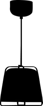 Silhuette lamp, table lamp, wall lamp vector
