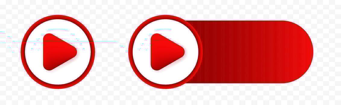 Red play button . Simple play button icon. vector