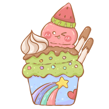 cute cartoon ice cream funny png