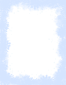 Snowflakes frame, snowfall border, winter background png
