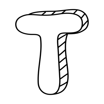 English letter font, black letter T png