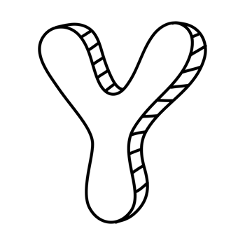English letter font, black letter Y png