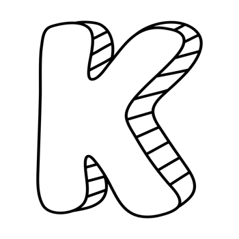 English letter font, black letter K png