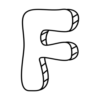 English letter font, black letter F png