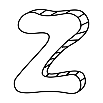 English letter font, black letter Z png