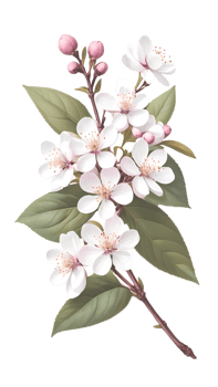 Beautiful natural flowers on a transparent and high quality background png