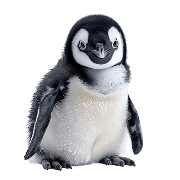 penguin on isolated transparent background png