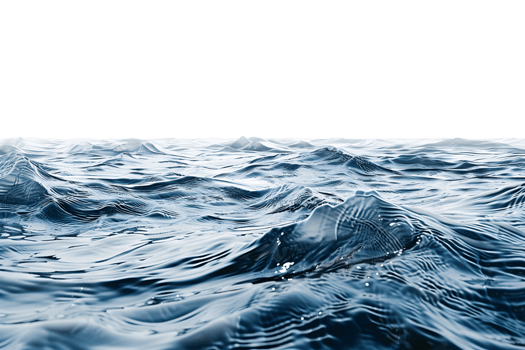 Water surface on isolated transparent background png