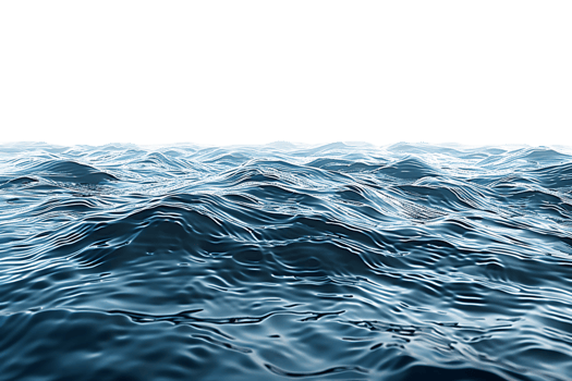 Water surface on isolated transparent background png
