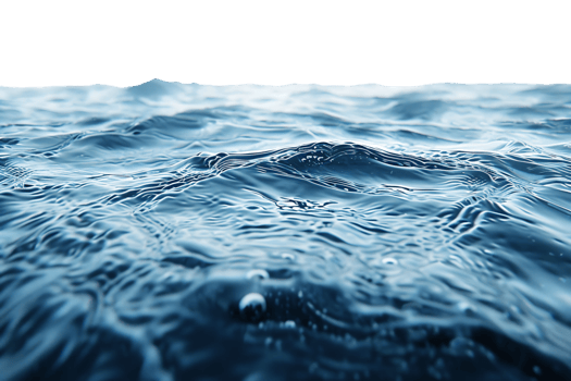 Water surface on isolated transparent background png