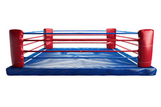 Boxing cage on isolated transparent background png