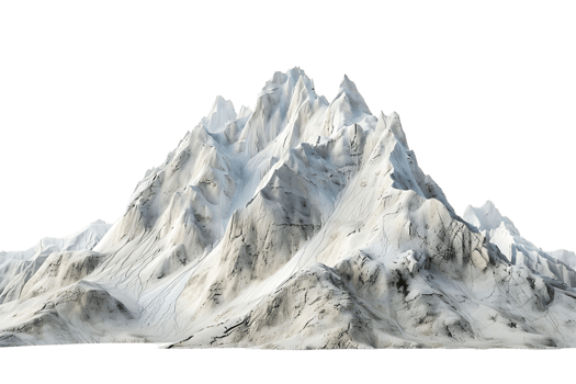 Huge Mountains on isolated transparent background png