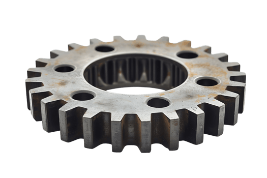 Gear cog wheel on isolated transparent background png