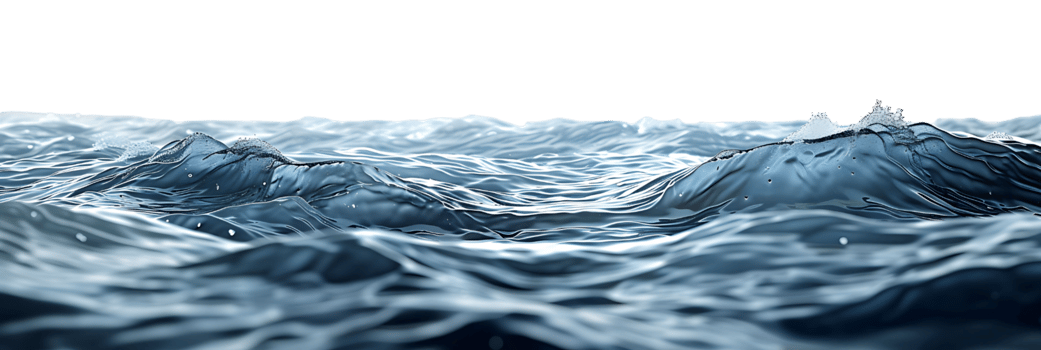 sea on isolated transparent background png