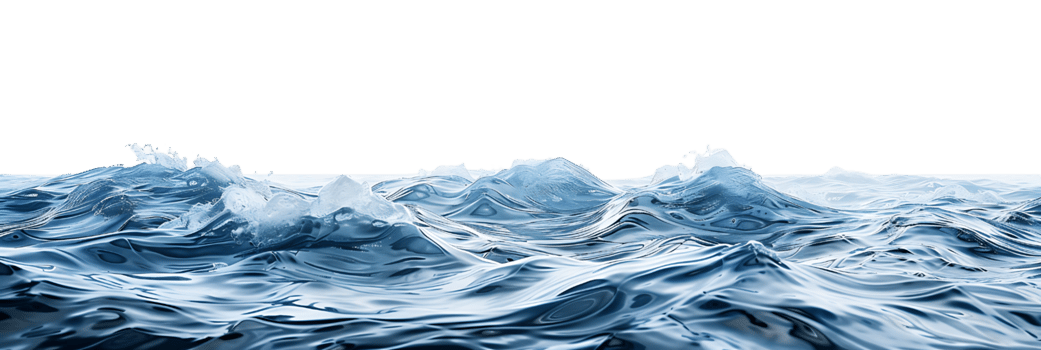 sea on isolated transparent background png