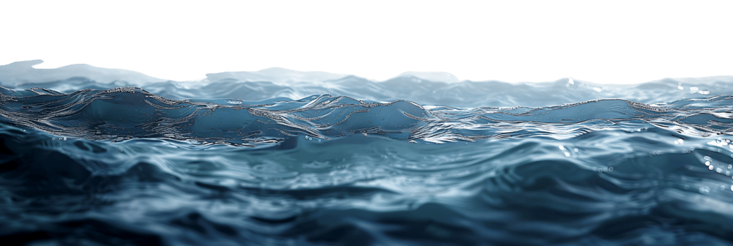 sea on isolated transparent background png