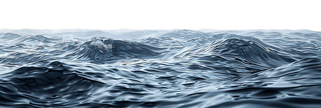 sea on isolated transparent background png