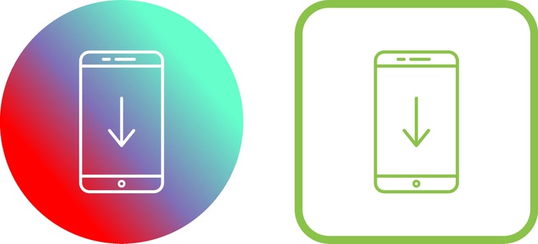 Unique Download Icon Design vector