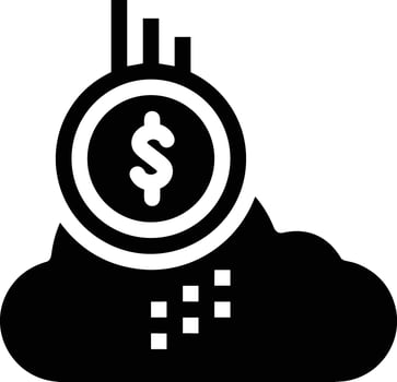 Cloud icon symbol image. Illustration of the hosting storage design vector