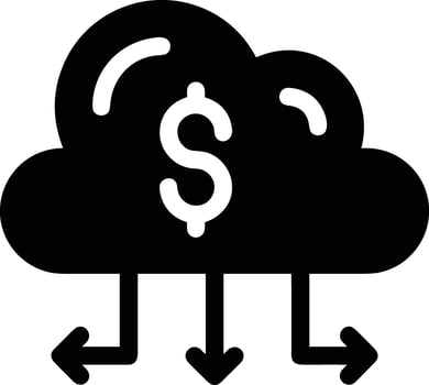 Cloud icon symbol image. Illustration of the hosting storage design vector