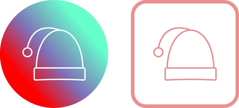 Christmas Cap Icon Design vector