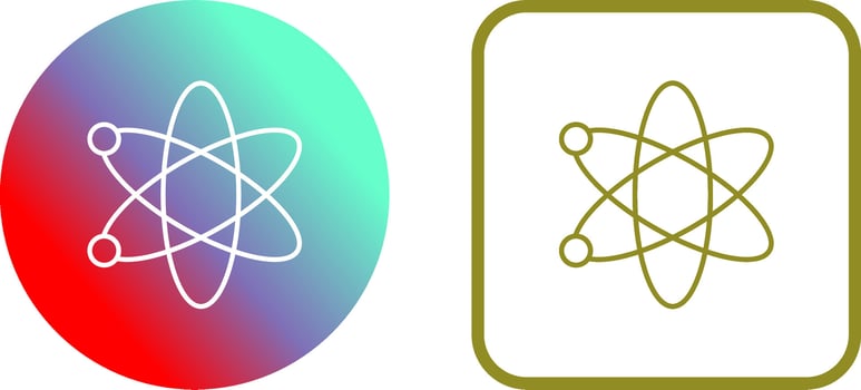 Atom Icon Design vector