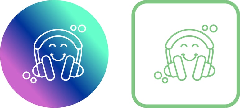 Headphones Icon Design vector