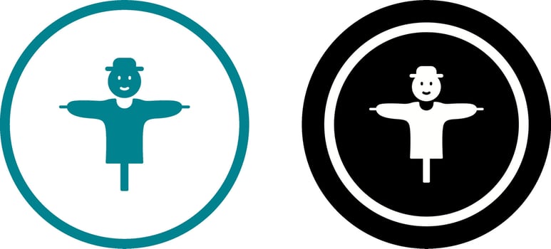 Scare Crow Icon Design vector