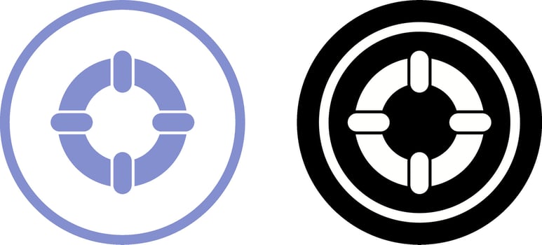 Life Guards Icon Design vector