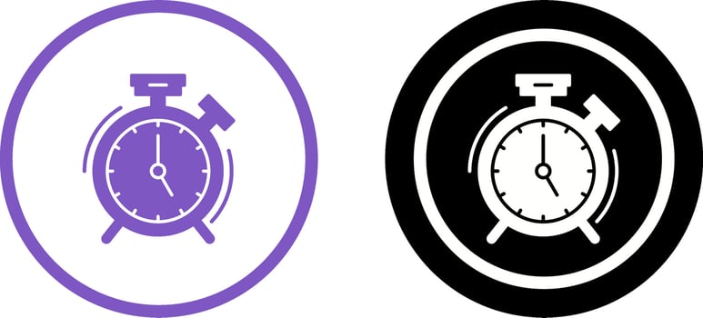 Alarm Clock Icon Design vector