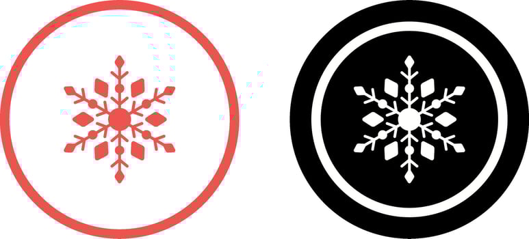 Snow Flake Icon Design vector
