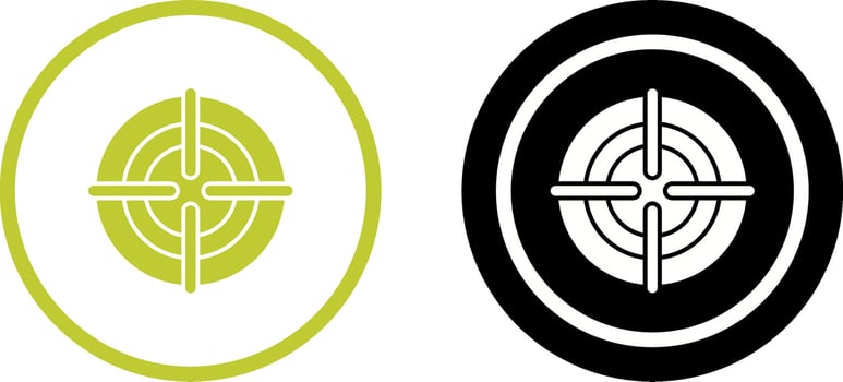 Target Icon Design vector
