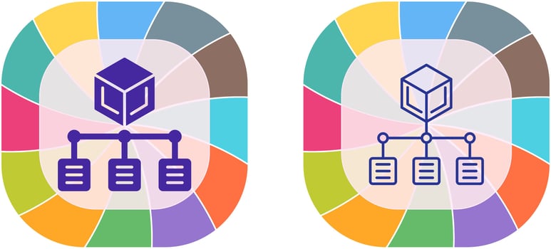 Distribution Icon Design vector
