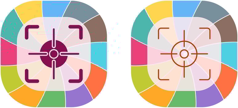 Focus Icon Design vector