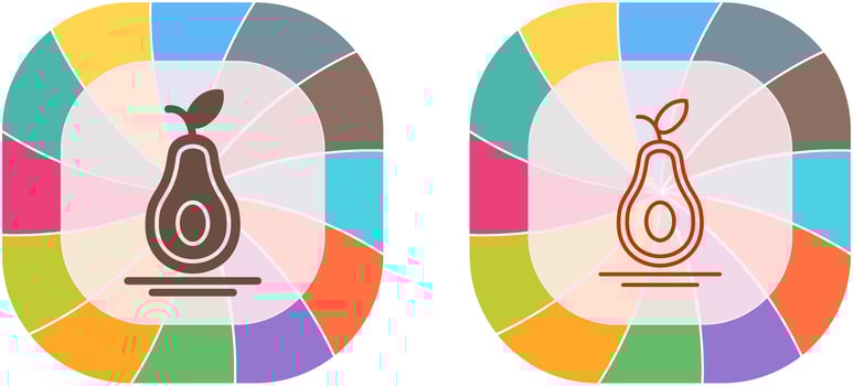 Avocado Icon Design vector
