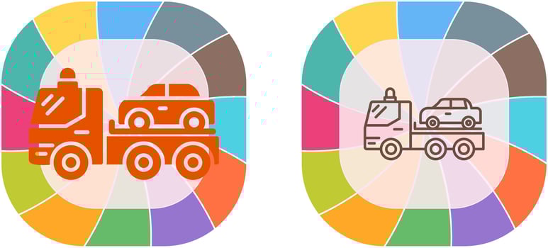 Tow Truck Icon Design vector