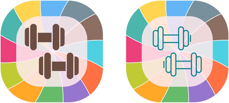 Exercise Icon Design vector