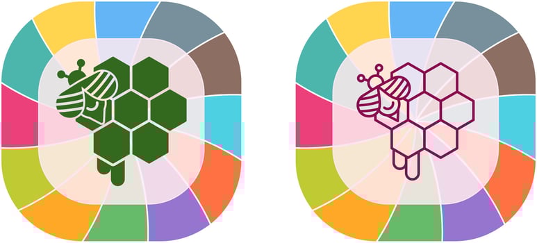 Honeycomb Icon Design vector