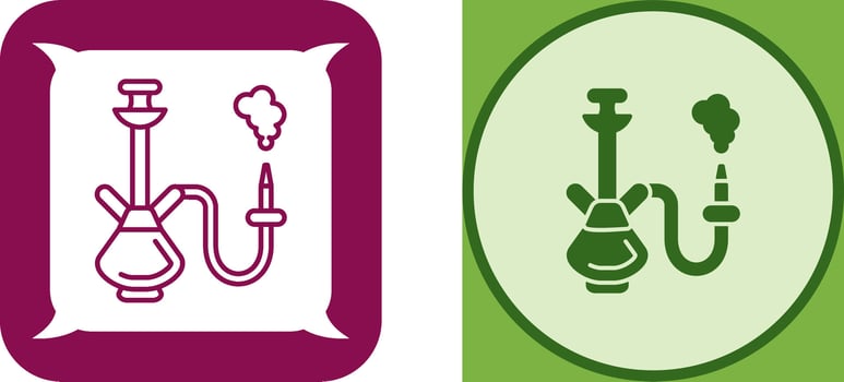 Hookah Icon Design vector