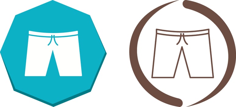 Shorts Icon Design vector